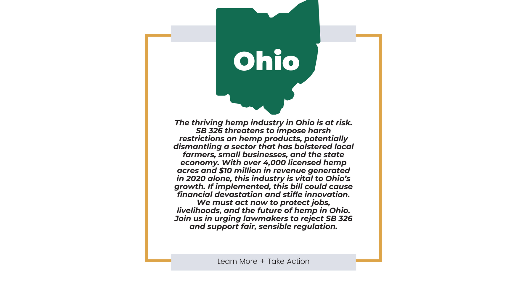Protect the Future of Ohio’s Hemp Industry: Take Action Against SB 326