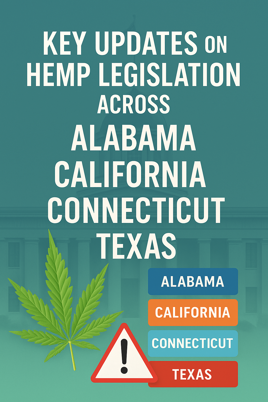 Key Updates on Hemp Legislation Across Alabama, California, Connecticut, and Texas 